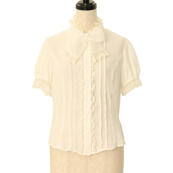 USED】オーガンジーリボンブラウス | Innocent World Wunderwelt