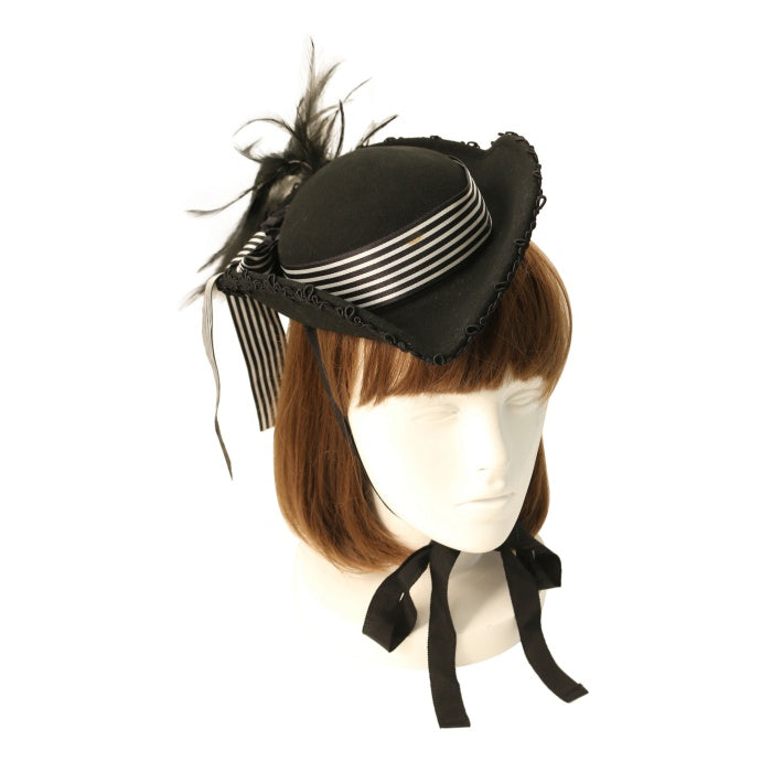 ALICE and the PIRATES 羽根付きストライプリボンミニハット ALICE and