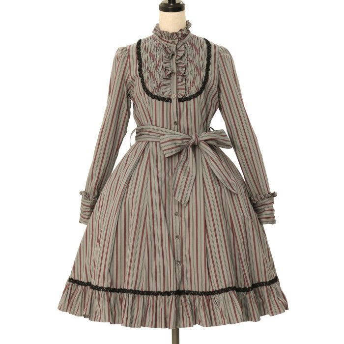 新品！victorian maiden☆レジメンタルストライプドレス☆ヴィクトリア
