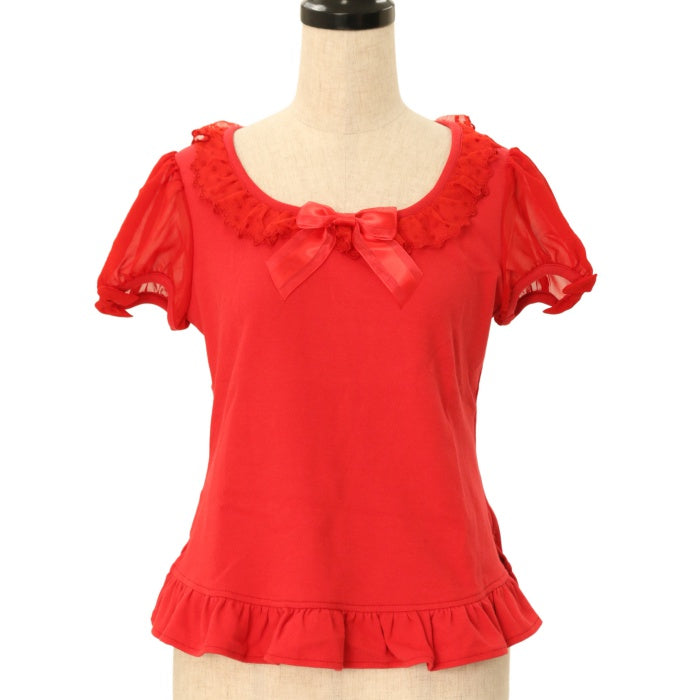Angelic Pretty カットソー USED】ふわふわ袖カットソー | Angelic Pretty Wunderwelt Online Shop