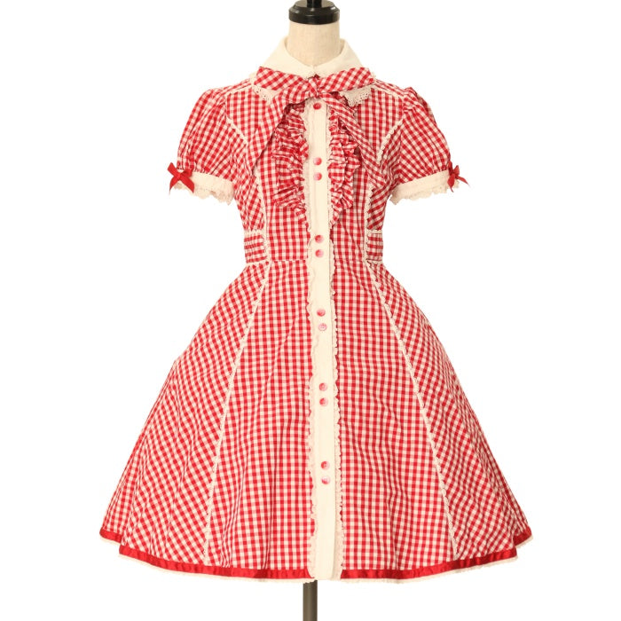 USED】アニーギンガムシャツワンピース| Angelic Pretty Wunderwelt