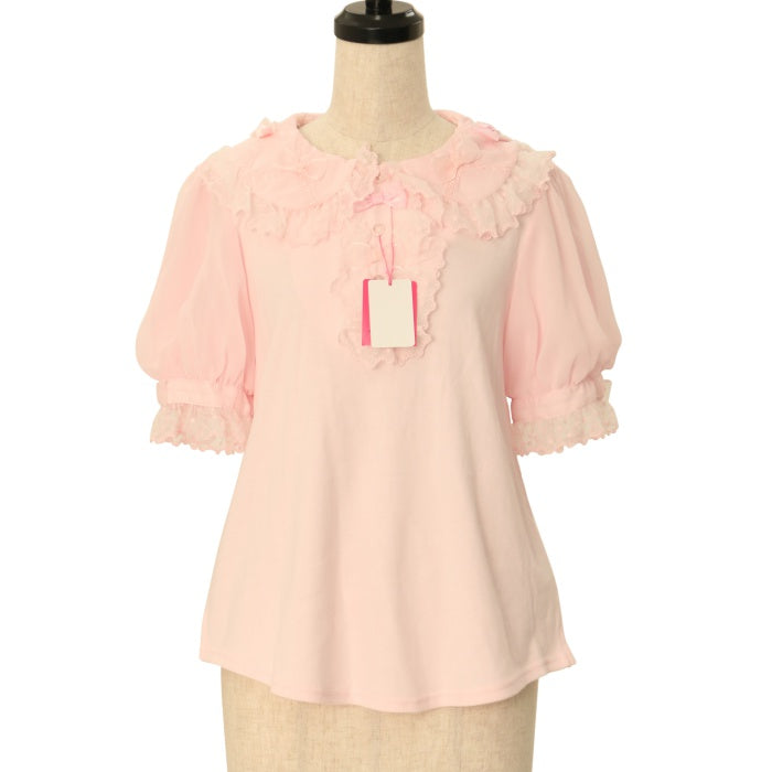 USED】ふわふわリボン半袖カットソー | Angelic Pretty Wunderwelt