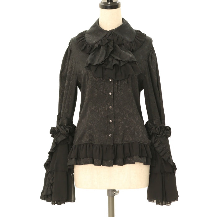 新しい USED】【LAPIN AGILL】バラ柄姫袖ブラウス BOZ ATELIER | シャツ/ブラウス(長袖/七分)