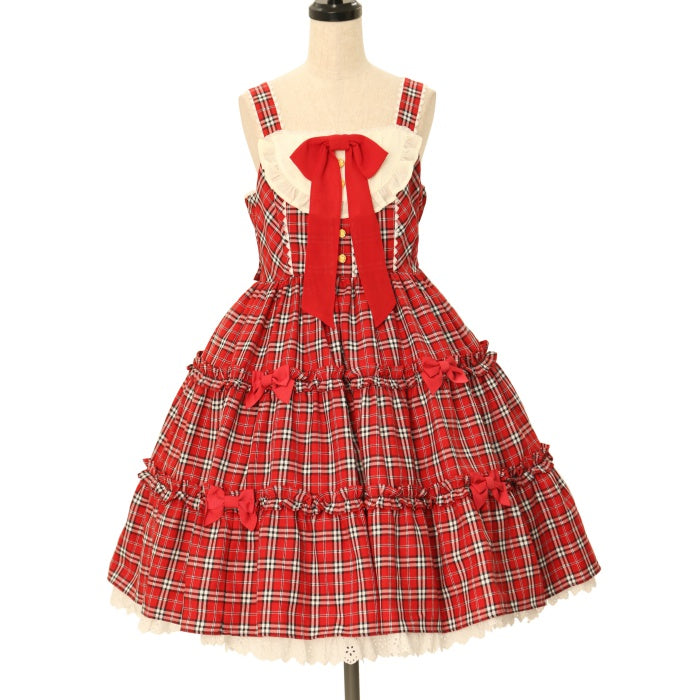 USED】Cute Candy Checkジャンパースカート | Angelic Pretty