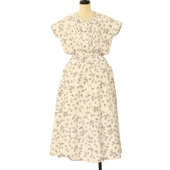 KANEKO ISAO #apc カネコイサオ ワンピース 赤 リボン 花柄 額縁