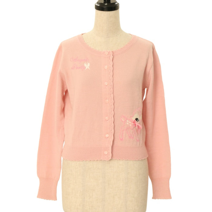 ANGELIC PRETTY 小鹿のミルキーちゃん カーディガン USED】小鹿のミルキーちゃんニットカーディガン | Angelic Pretty