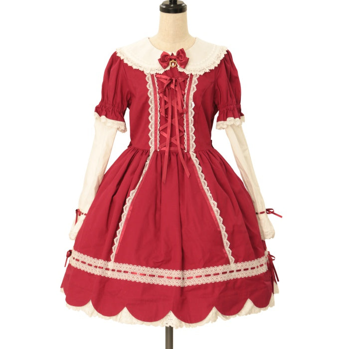 BABY STRAWBERRYカフェスカラップワンピース USED】STRAWBERRY カフェ スカラップワンピース | BABY, THE STARS