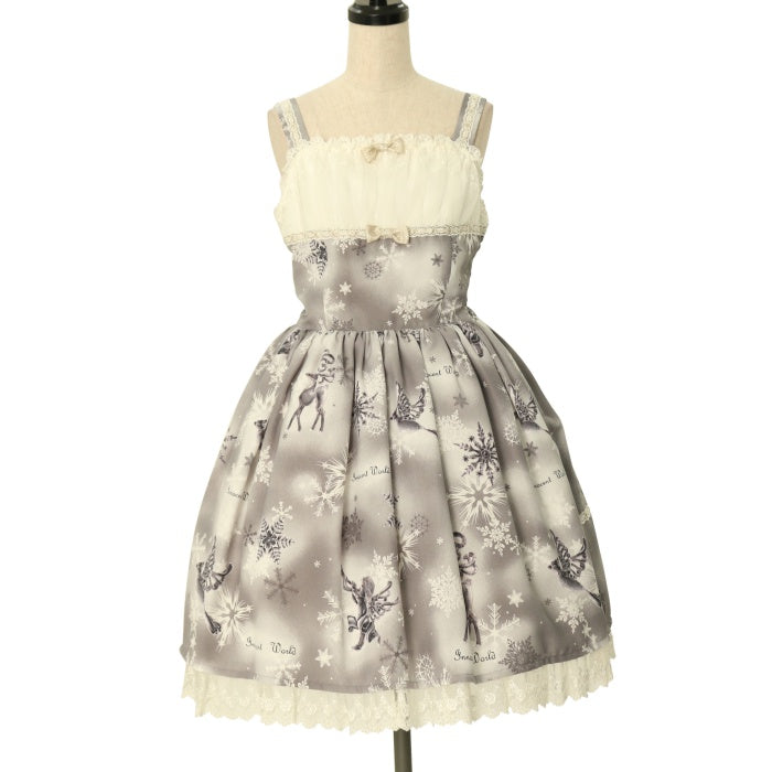 ♡Innocent World♡シフォンとチュールのジャンパースカート JSK