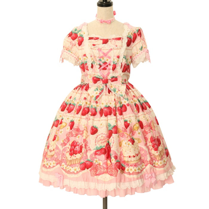 angelic pretty  strawberry whip ワンピース　アカ