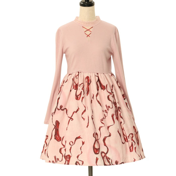 MILK ミルク レッドシューズ ドレス OP ブラック ワンピ MILK ミルク