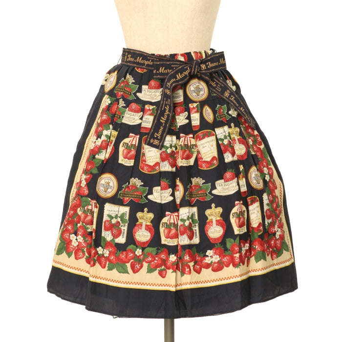 USED】【Mサイズ】Strawberry label scarfのタックスカート