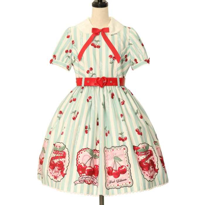 USED】Cherry Stampワンピース| Angelic Pretty Wunderwelt - Gothic