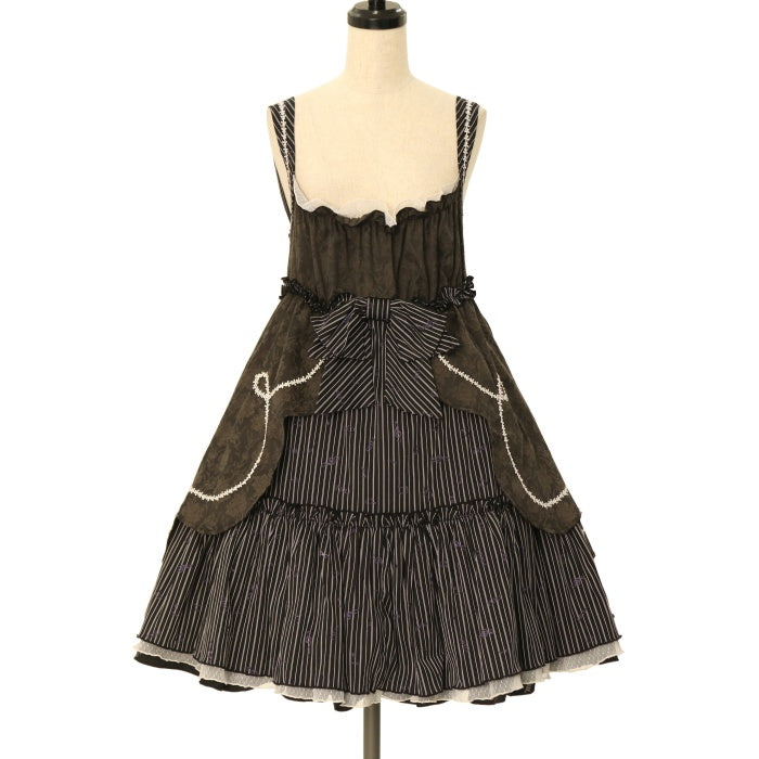 USED】FRILL スカラップジャガードハイウエストジャンパー