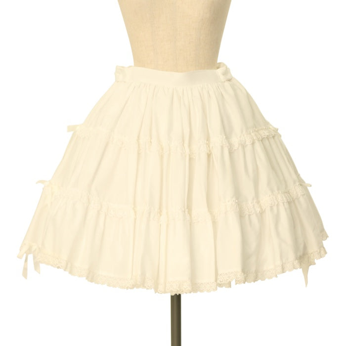 morphose初期　両山レースティアードスカート USED】両山レース無地ティアードスカート | metamorphose | ロリータ