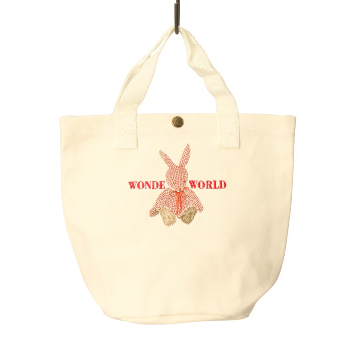 USED】Wonderful World うさぎ刺繍ミニトート| KANEKO ISAO Wunderwelt