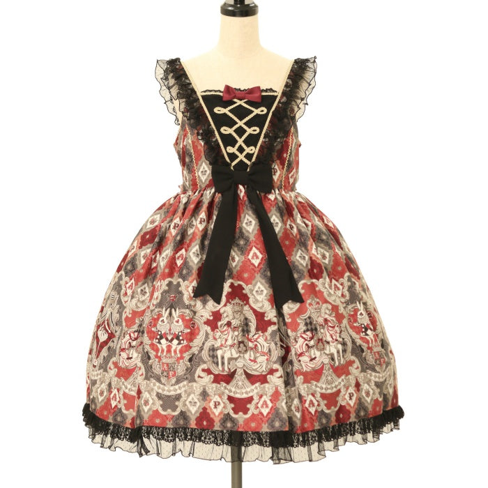 USED】アレルキナーダ切替ジャンパースカート | Angelic Pretty