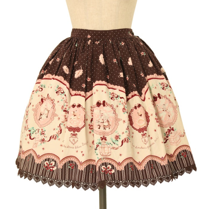 BABY,THE STARS SHINE BRIGHT 青い鳥柄 SK USED】青い鳥柄スカート | BABY, THE STARS SHINE BRIGHT | ロリータ