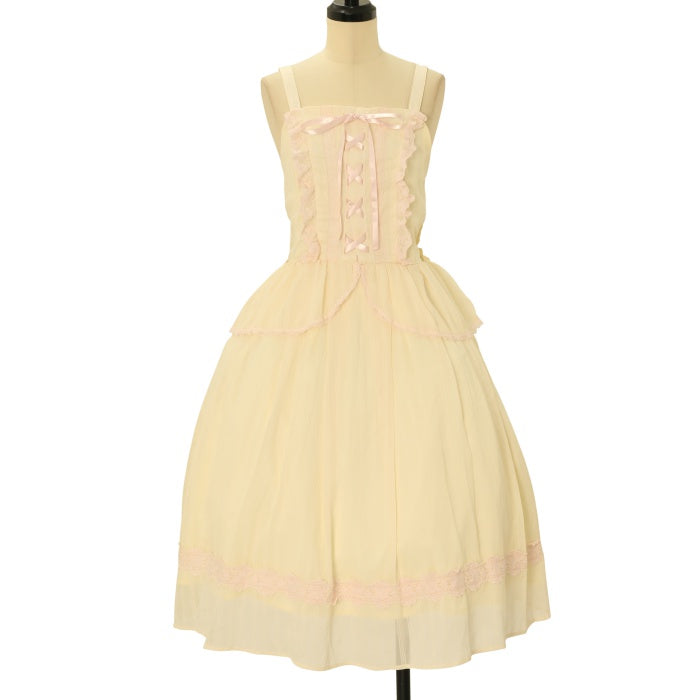 Fleur Catジャンパースカート イエロー