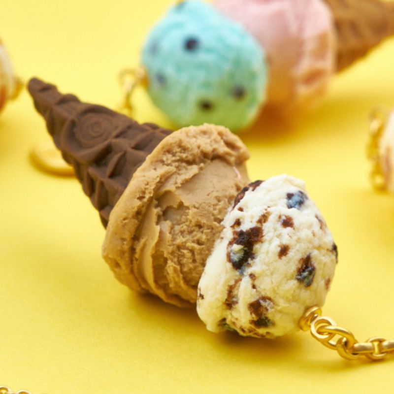 クッキーアンドクリーム＆カフェモカ ダブルアイスクリーム バッグチャーム▲　3815342MOCA【クーポン対象外】