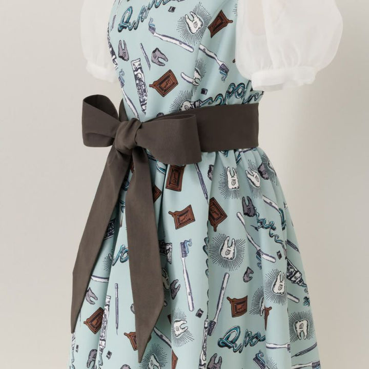 デンタル・キューポット パフスリーブドレス 4501301LBLU【クーポン