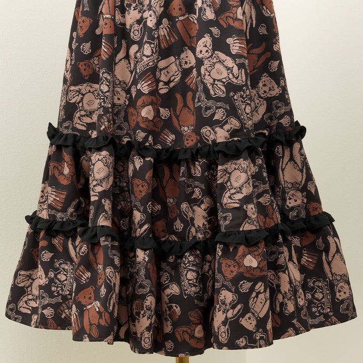 スウィートベアカヌレ 2段フリルスカート（4501402BLK）【クーポン対象