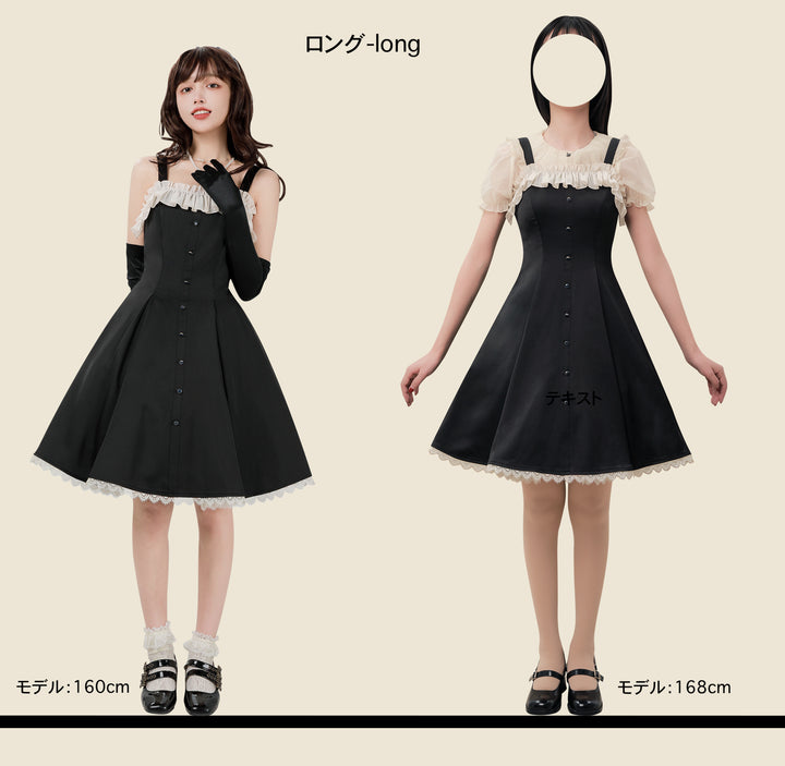ロリータ ワンピース ゴスロリ 夜のピアノ曲 レディース
