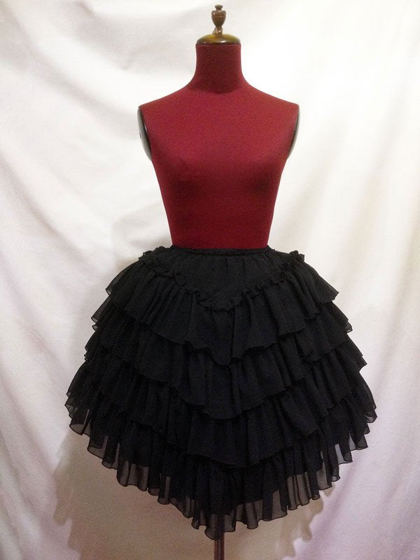 カメオタイ付きクラシカルバッスルリボンワンピース +レイヤードV字