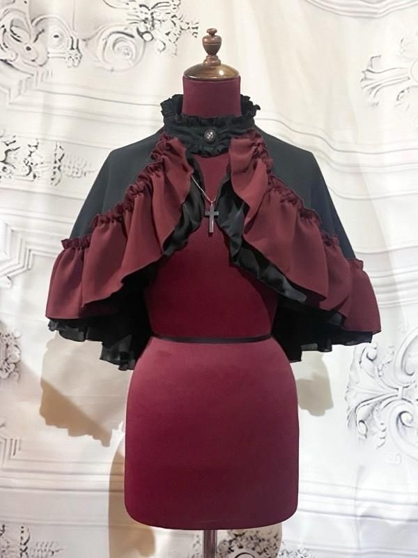 MARBLE マーブル レース ファー ケープ ボレロ ゴスロリ ゴシック MARBLE マーブル レース ファー ケープ ボレロ ゴスロリ ゴシック