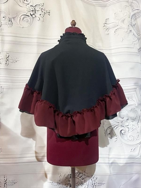 2点セット ロージーモンスター フラワードットキルティングケープ