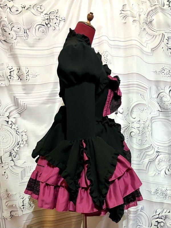 配色切り替えデコラティブドレスワンピース | MARBLE | ロリータ