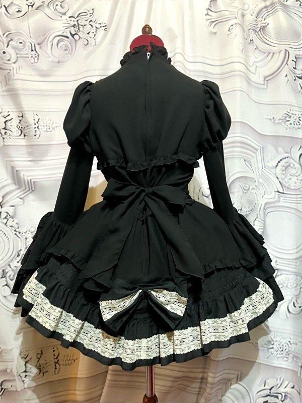 配色切り替えデコラティブドレスワンピース | MARBLE | ロリータ