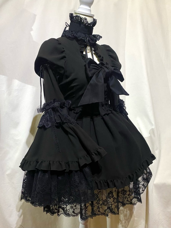 Victorian Dress with Choker Bustle Ribbon OP | MARBLE | Wunderwelt