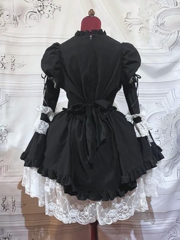 Victorian Dress with Choker Bustle Ribbon OP | MARBLE | Wunderwelt