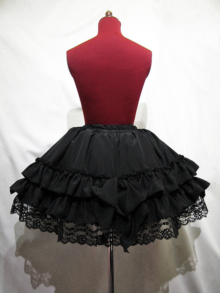 あみあげアンティークワンピース+姫袖+パニエ入りフリルスカート