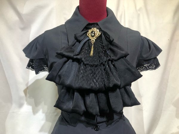 フリルタイ付き ゴシック調ロングワンピース | MARBLE | ロリータ