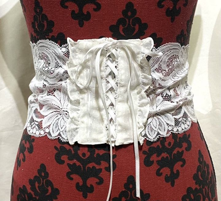 楽天市場】ウエストりぼん付きコットンカットワークレース刺繍