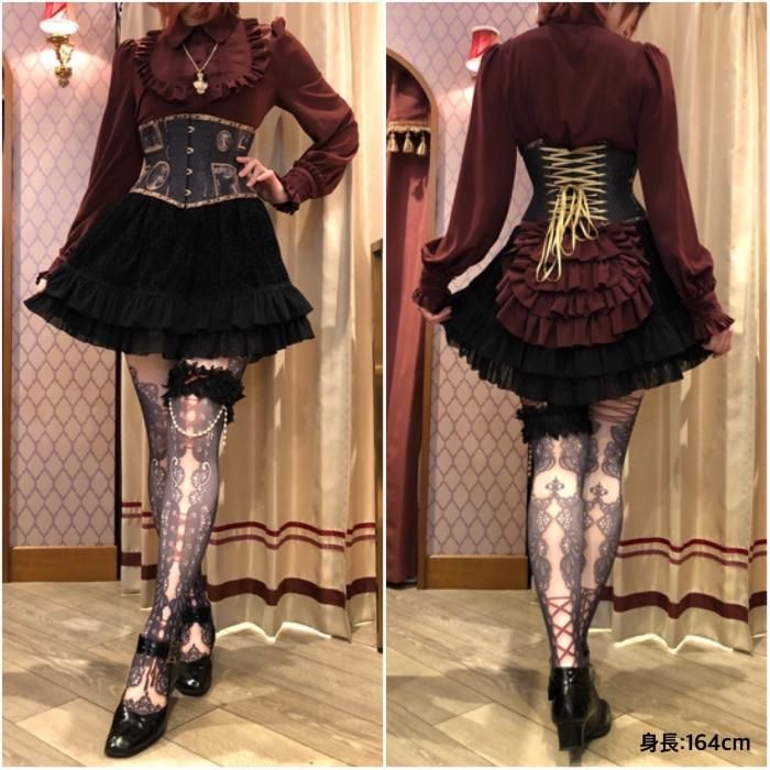 corset tights double lace | abilletage | Wunderwelt Fleur - Online