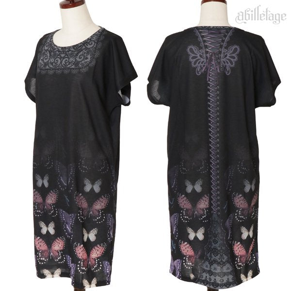 【美品】 abilletage Tシャツワンピース Tシャツワンピース | abilletage | ロリータ ゴスロリ ゴシック