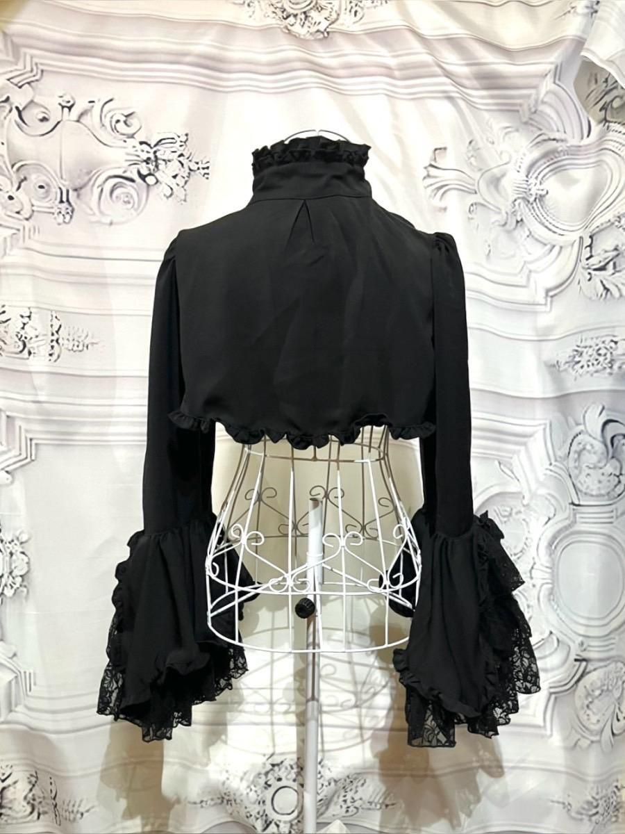【ゴスロリ】MARBLE 姫袖ジャケット Mサイズ ジャケット調ギャザー姫袖ボレロ | MARBLE | ロリータ ゴスロリ