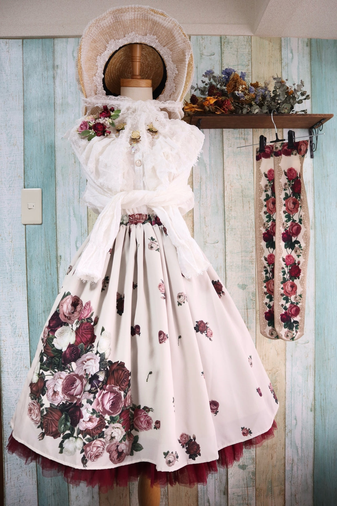Rose thorn bouquet」ジャンパースカートワンピース【クーポン対象外