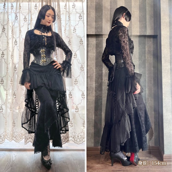 ダマスクマーメイドスカート（フィッシュテール） | abilletage