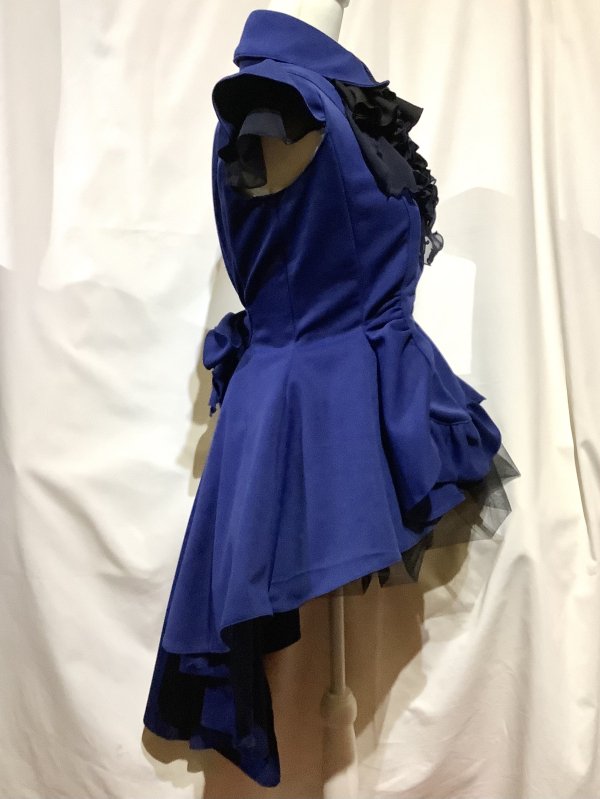 MARBLE ゴシック調エレガンスタイ付きジャケット型ドレープワンピース ◇受注商品◇ゴシック調エレガンスタイ付きジャケット型ドレープ