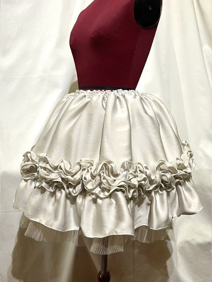 MARBLE　ゴスロリ フリルスカート 編み上げ巻きフリルスカート | MARBLE | ロリータ ゴスロリ ゴシック