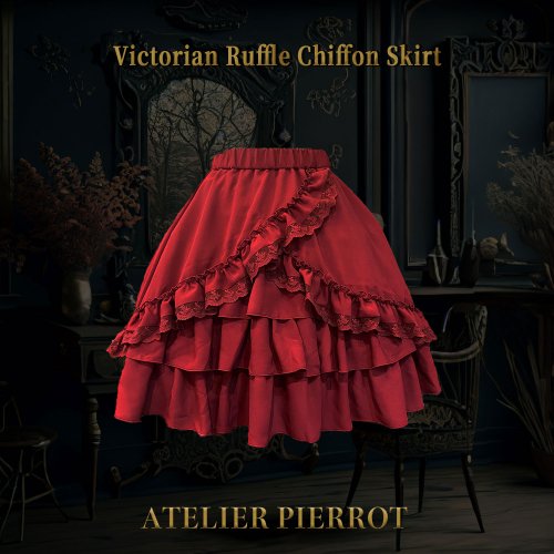 Ruffle victorian skirt hotsell