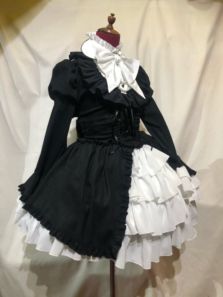 【ᕱ⑅ᕱ︎♡】アイボリー ゴスロリ ドレス Mサイズ ゴスロリ・ロリータ ドレス アイボリー - メルカリ