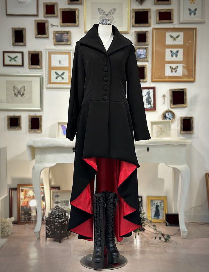 イヴサンローラン ロングコート　ベロア　ベルベット 黒　ブラック　美品　切替 イヴサンローラン ロングコート ベロア ベルベット 黒 ブラック 美品