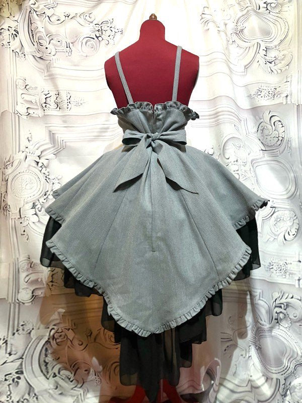 MARBLE ゴスロリ エンブレム飾りチェーン付きハイウエストドレープスカート 159555918_o1.jpg?