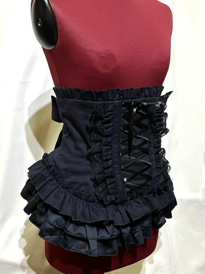 MARBLE 総フリル編み上げコルセット Lサイズ 総フリル編み上げコルセット：白☆Lサイズ☆ - MARBLE ~online shop~