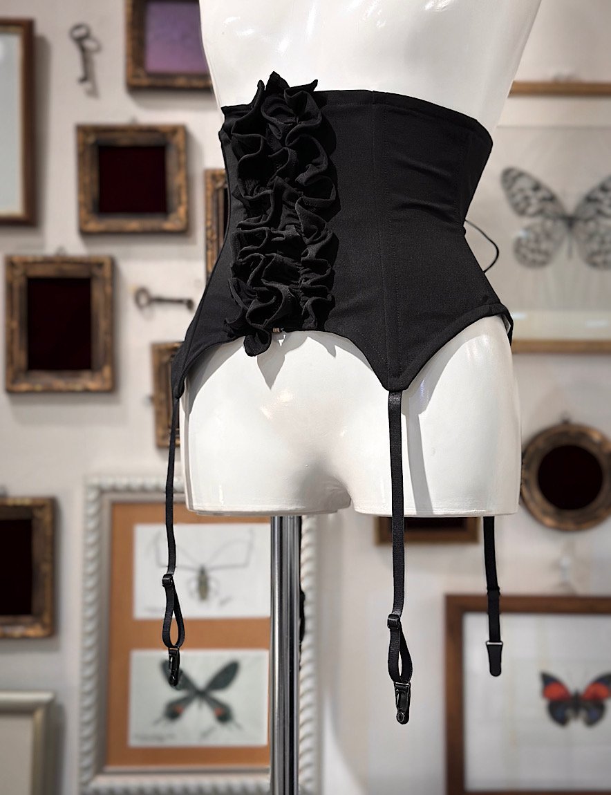 hm Corset style Garter Belt (frill/stretch/PS) | Na+H | Wunderwelt