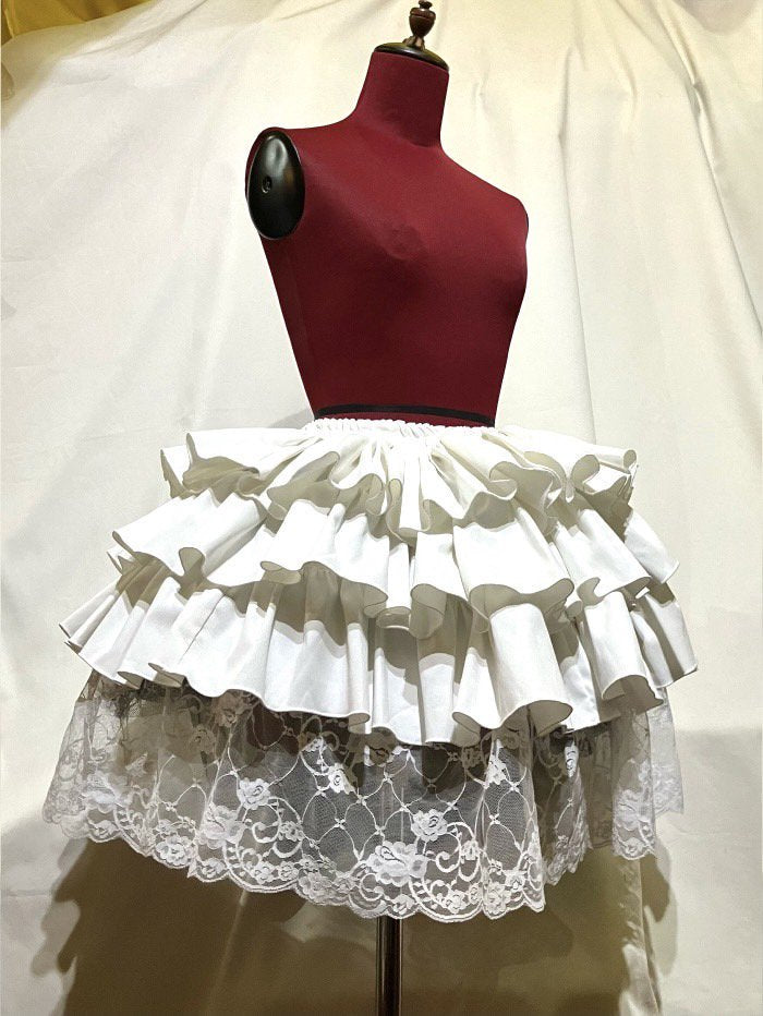 Volume Frill Hem Lace Skirt | MARBLE | Wunderwelt Fleur - Online